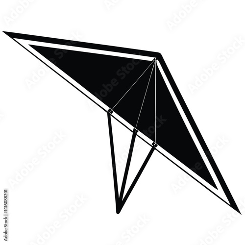 Hang Glider In Simple Triangular Shape