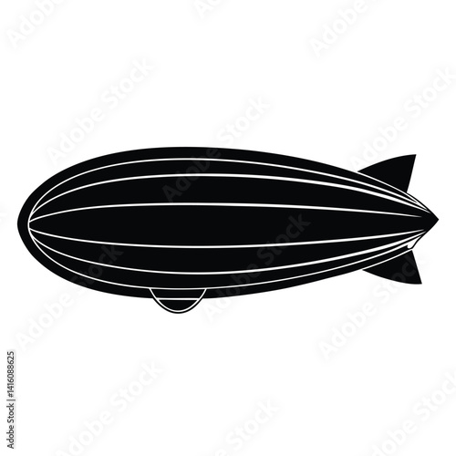 Zeppelin With Rigid Structure And Multiple Fins