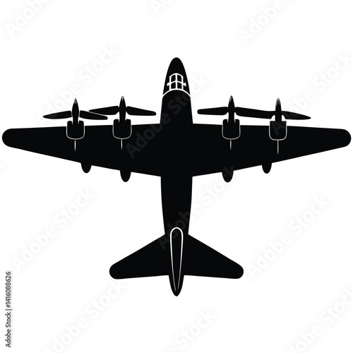 Wwii Era Bomber With Glass Nose And Multiple Guns