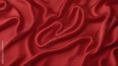 Red Satin Fabric