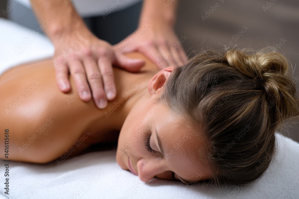 Vertical back massage for women, focusing on relaxation and tension relief. Vertical back massage for women, focusing on relaxation and tension relief.