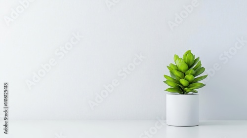 Obraz na płótnie Blank white gradient background with product display White backdrop or empty studio Generative AI w salonie