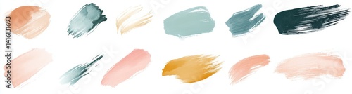 Abstract Watercolor Paint Swatches