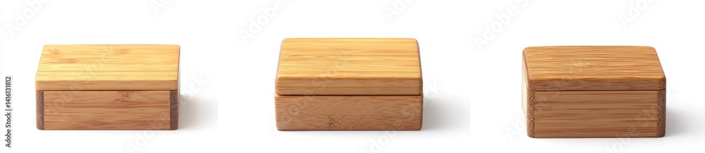 Three Square Wooden Boxes (1) Three Square Wooden Boxes (1)