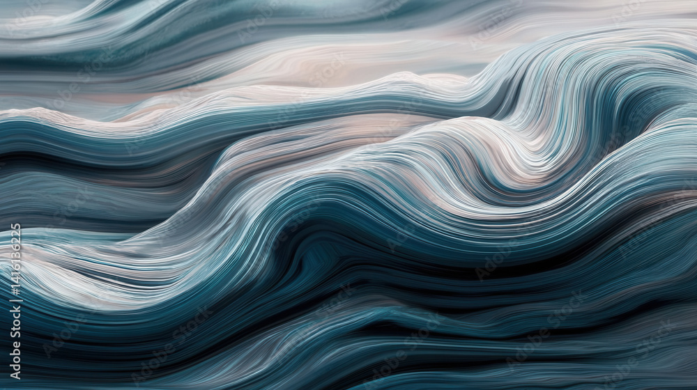 Fototapeta premium Abstract Flowing Lines Pattern Design