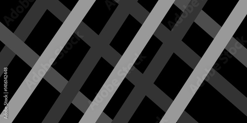 Abstract black and white geometric background. Vector illustration. Black and gray vector futuristic tech glow and shinning line simple modern abstract background. Seamless abstract technology line.