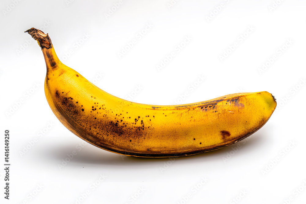 Single fresh ripe banana isolated on white background bright healthy fruit Single fresh ripe banana isolated on white background bright healthy fruit