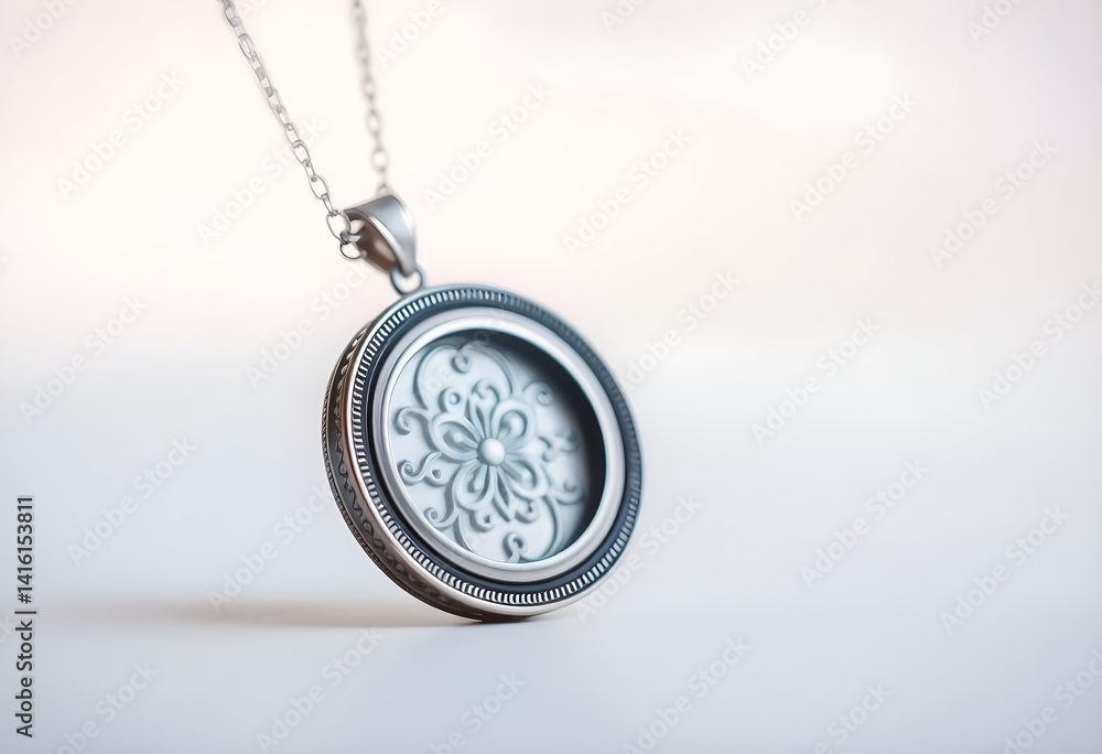 silver locke with a chain hanging from it silver locke with a chain hanging from it