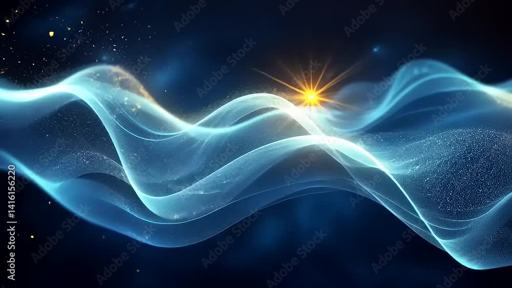 Abstract ethereal waves of light Abstract ethereal waves of light