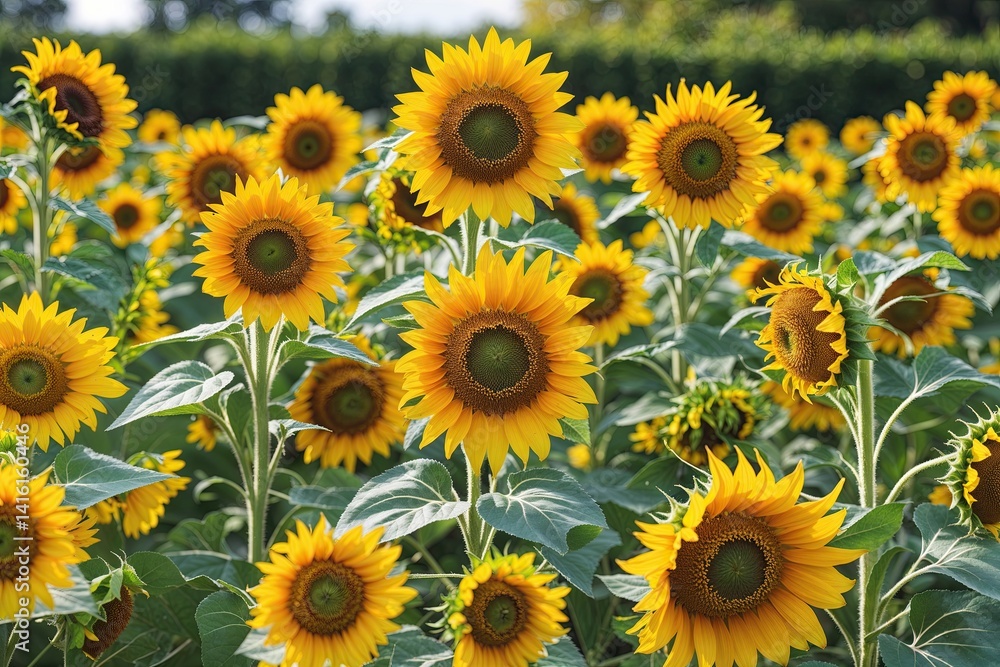 Bright Yellow Sunflower Backdrop for Joyful Garden Party Celebration Bright Yellow Sunflower Backdrop for Joyful Garden Party Celebration