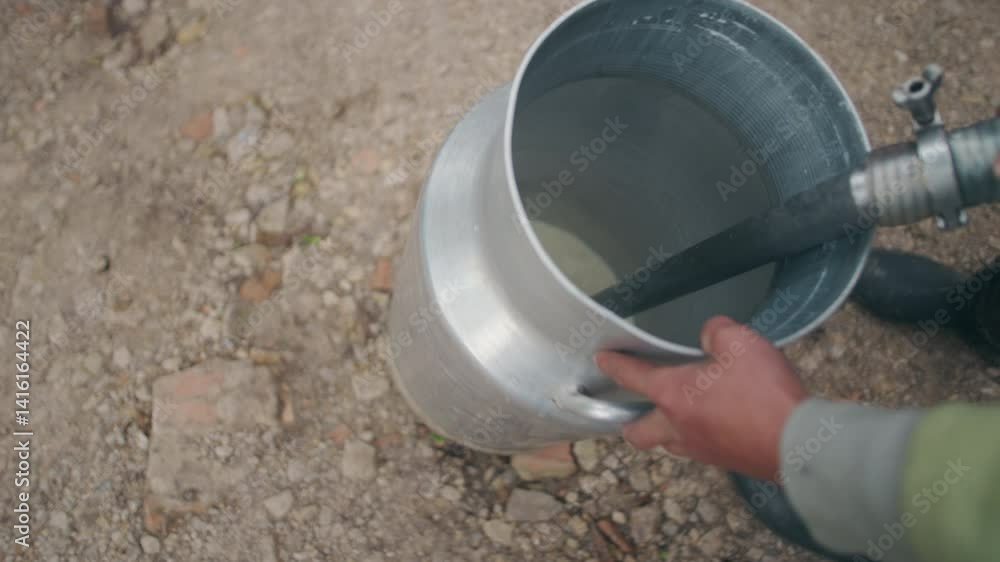milk organic milking cow cows field freshly milked by hand milk organic milking cow cows field freshly milked by hand