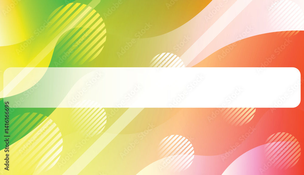 Obraz premium Template Background With Wave Geometric Shape, Lines, Circle. For Design, Presentation, Business. Vector Illustration
