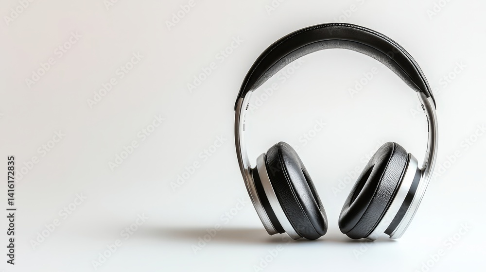 Sleek Headphones: A modern, stylish pair of headphones, elegantly presented, symbolizing the art of listening and the world of sound, captured in an aesthetically pleasing composition. Sleek Headphones: A modern, stylish pair of headphones, elegantly presented, symbolizing the art of listening and the world of sound, captured in an aesthetically pleasing composition.