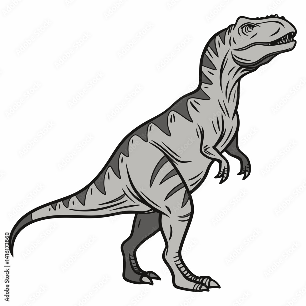 Naklejka premium tyrannosaurus rex dinosaur