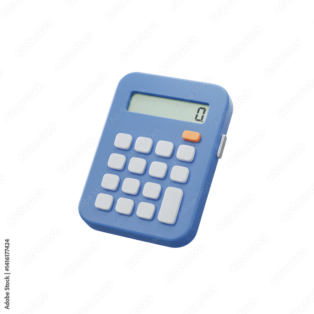 3D Finance Blue Calculator 3D Finance Blue Calculator