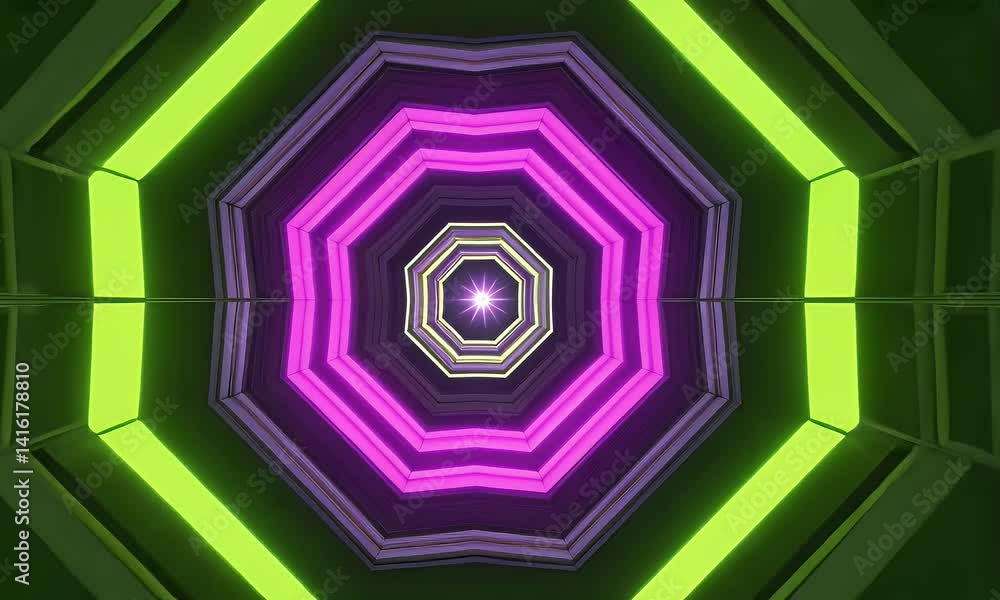 visual video showing evolving tunnel with digital fractals that transform through complex motion and color animation visual video showing evolving tunnel with digital fractals that transform through complex motion and color animation