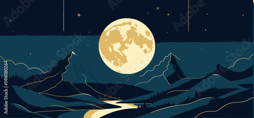 Full_Moon_Over_Mountain_Landscape_Dreamy_Night_Scene_Illustration_Beautiful_Moonlight_Shining_on_Mountains_and_Lake_Peaceful_Nightscape_Wallpaper