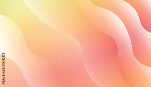 Template Background With Wave Geometric Shape. For Design, Presentation, Business. Vector Illustration with Color Gradient.