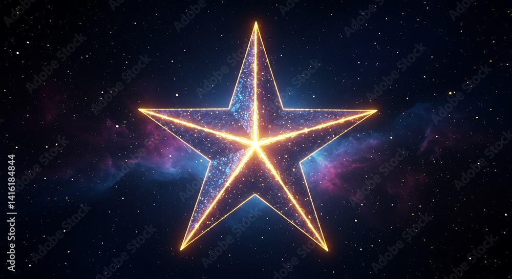 Celestial Starburst: A Glowing Constellation Celestial Starburst: A Glowing Constellation