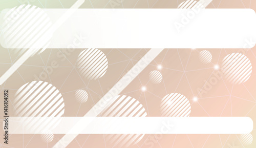 Decorative pattern with triangles, line, circle, space for text style. Decorative design for your idea. Vector illustration. Blurred Background, Smooth Gradient Texture Color.