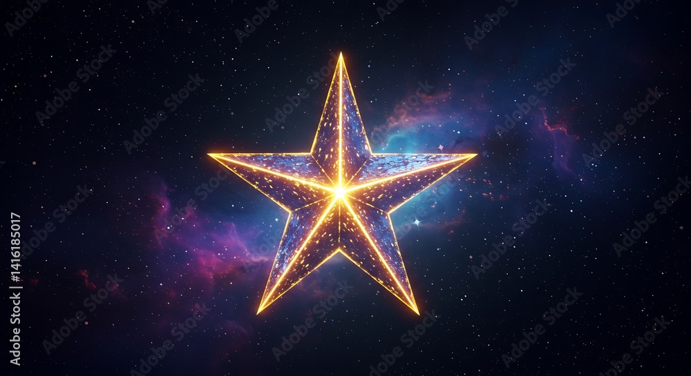 Celestial Star: A Glowing Beacon in the Cosmos Celestial Star: A Glowing Beacon in the Cosmos
