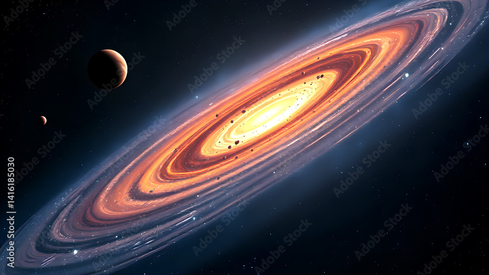 Fototapeta premium solar system in space