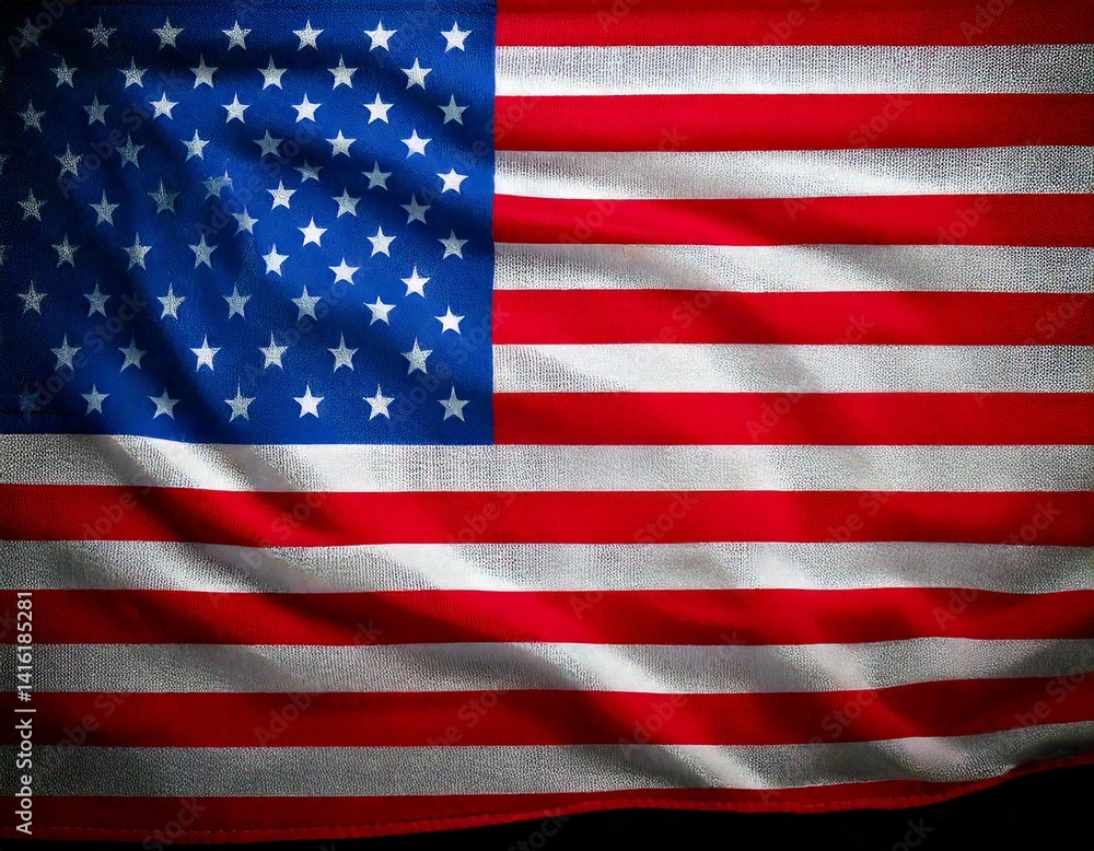 Obraz premium American flag on background 