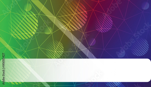 Template with triangles, line, circle, space for text. Gradient color. Design for you business. Vector illustration.