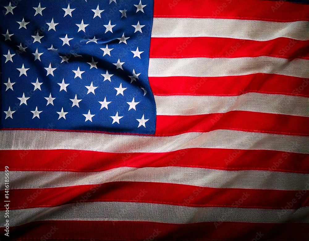 Fototapeta premium American flag on background 
