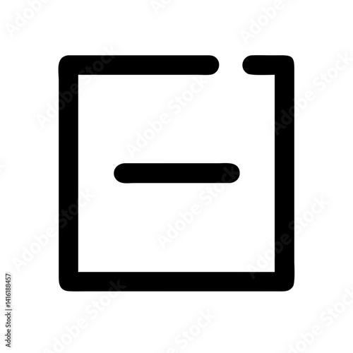 Minus Check Icon Vector Illustration