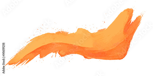 Abstract color wall painting brush stoke paint surface texture isolated on white background.	
