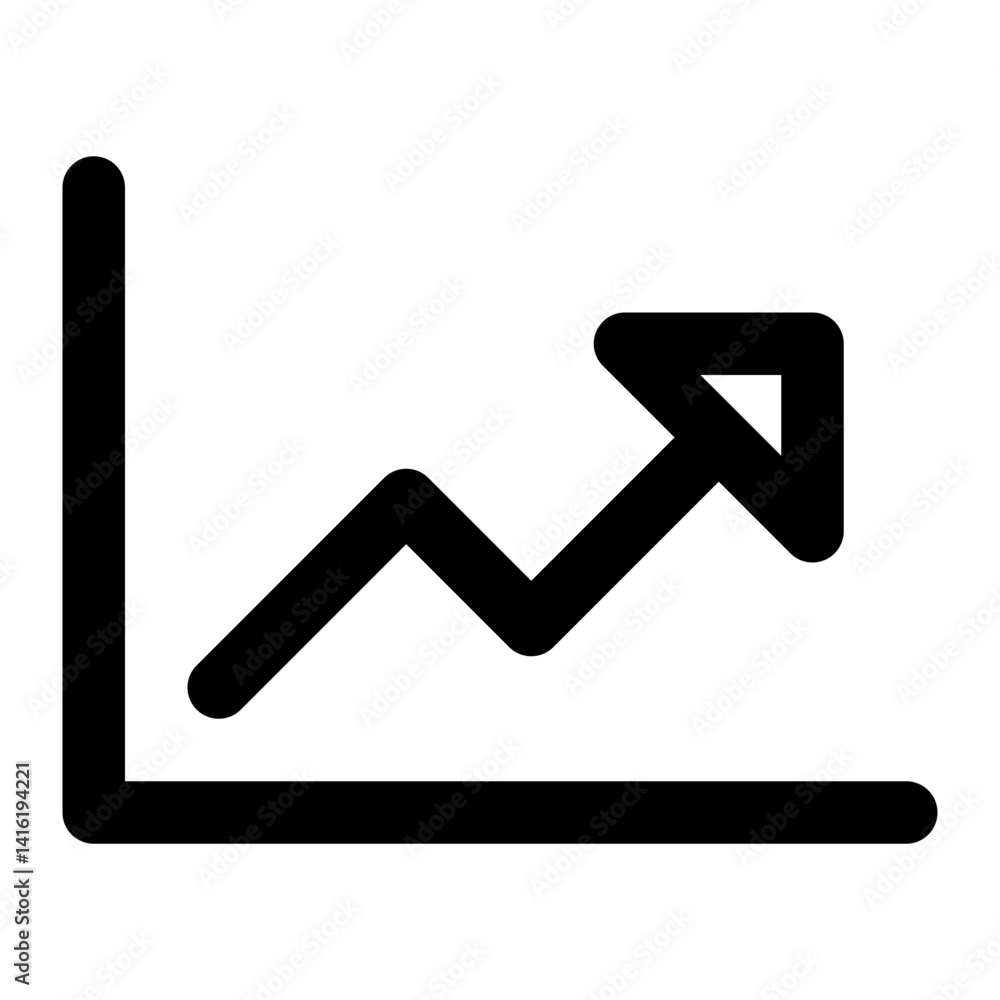 chart line statistic arrow graph. outline icon style for navigation, multimedia, and user interface. chart line statistic arrow graph. outline icon style for navigation, multimedia, and user interface.