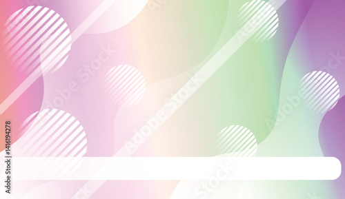 Blurred Decorative Design In Abstract Style With Wave, Curve Lines, Circle, Space for Text. Design For Your Header Page, Ad, Poster, Banner. Vector Illustration