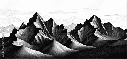 Monochrome_Mountain_Range_Illustration_Detailed_Linework_of_Peaks_and_Valleys_Abstract_Landscape_Art_Black_and_White_Mountain_Scene_Minimalist_Design_175