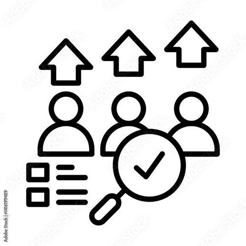 competitor analysis single icon