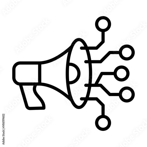 AI marketing single icon