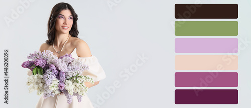 Beautiful young woman with ...