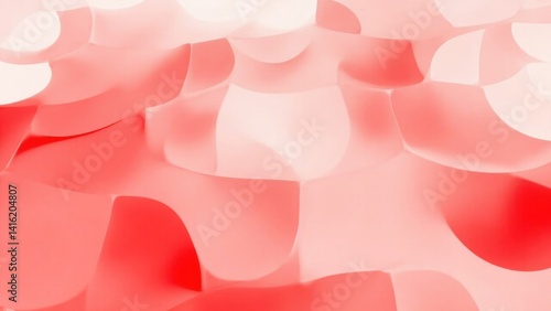 Abstract cube surface in red and pink
