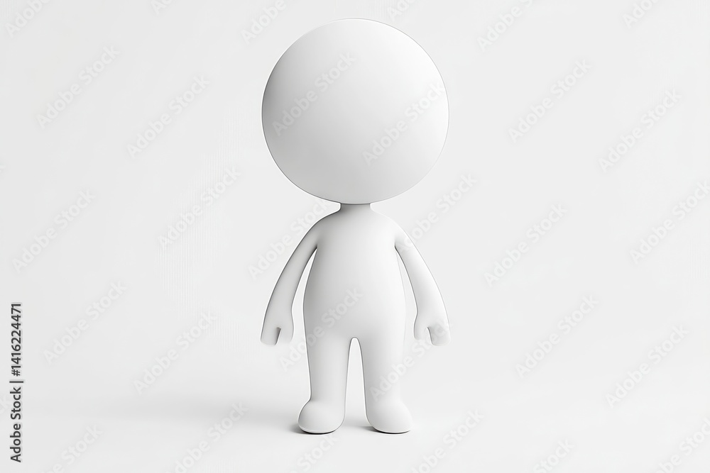 3D Rendered Blank Person 3D Rendered Blank Person