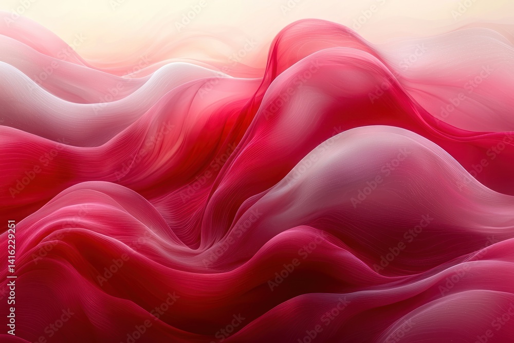 Obraz premium Fluid Flowing Fabric