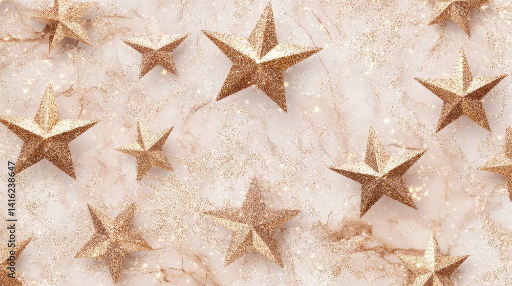 10.An intricate seamless design of stars with a soft glitter effect, placed on a textured marble background in pastel tones. The combination of sparkling elements and delicate texture makes it 10.An intricate seamless design of stars with a soft glitter effect, placed on a textured marble background in pastel tones. The combination of sparkling elements and delicate texture makes it
