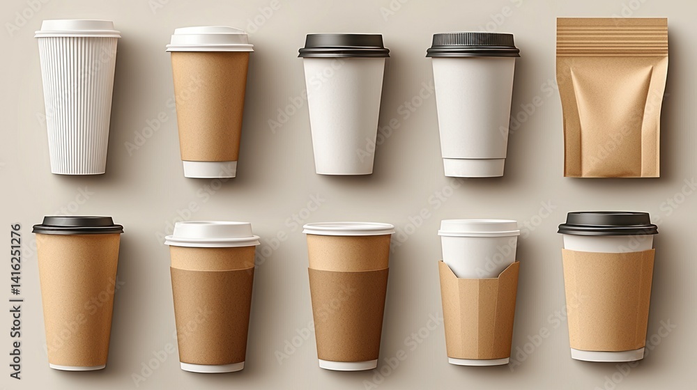 Disposable Coffee Cups Packaging Disposable Coffee Cups Packaging
