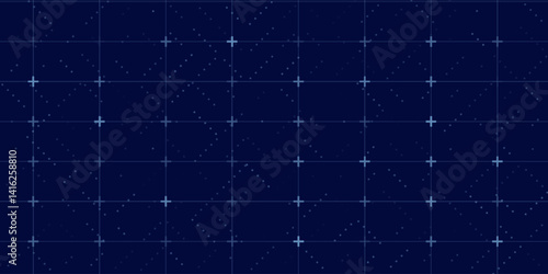 Futuristic User Interface Virtual Technology HUD Grid. Spaceship FUI GUI Background Design. Science Fiction Theme Design, Artificial Intelligence. High-tech Background. Vector Illustration.