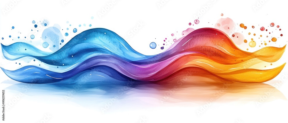 Fototapeta premium Color Wave Abstract