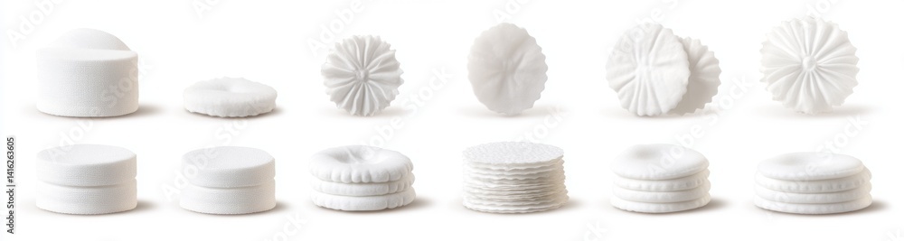 Obraz premium White Cosmetic/Hygiene Products