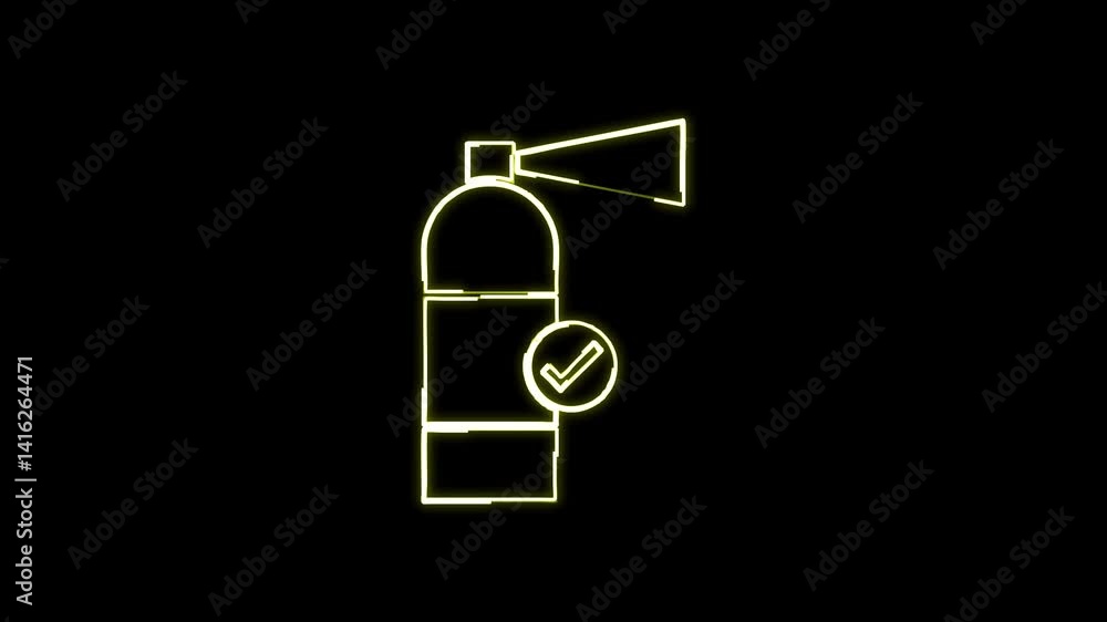 universal web icon neon animation universal web icon neon animation