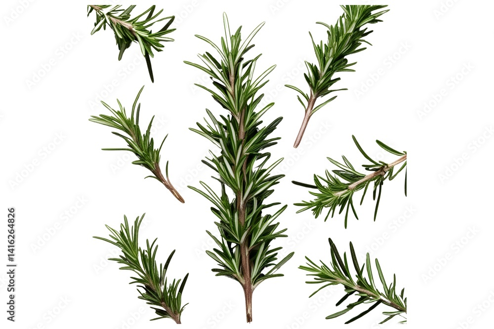 Fototapeta premium rosemary isolated on transparent background