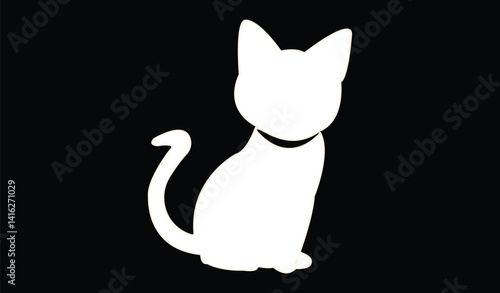 Cat emoji icon vector image.