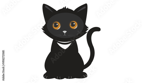 Cat emoji icon vector image.