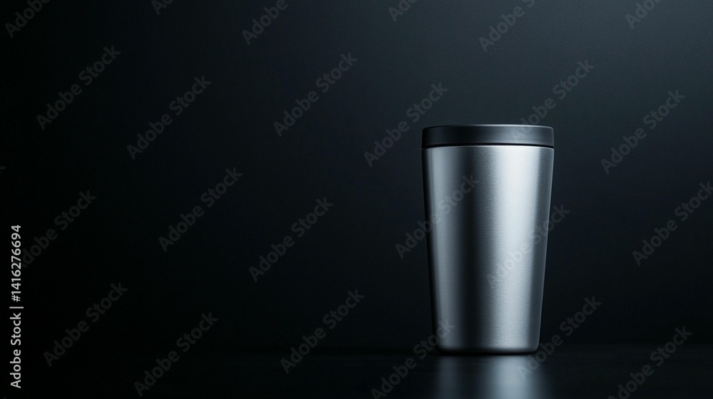 Sleek Stainless Steel Travel Mug Sleek Stainless Steel Travel Mug